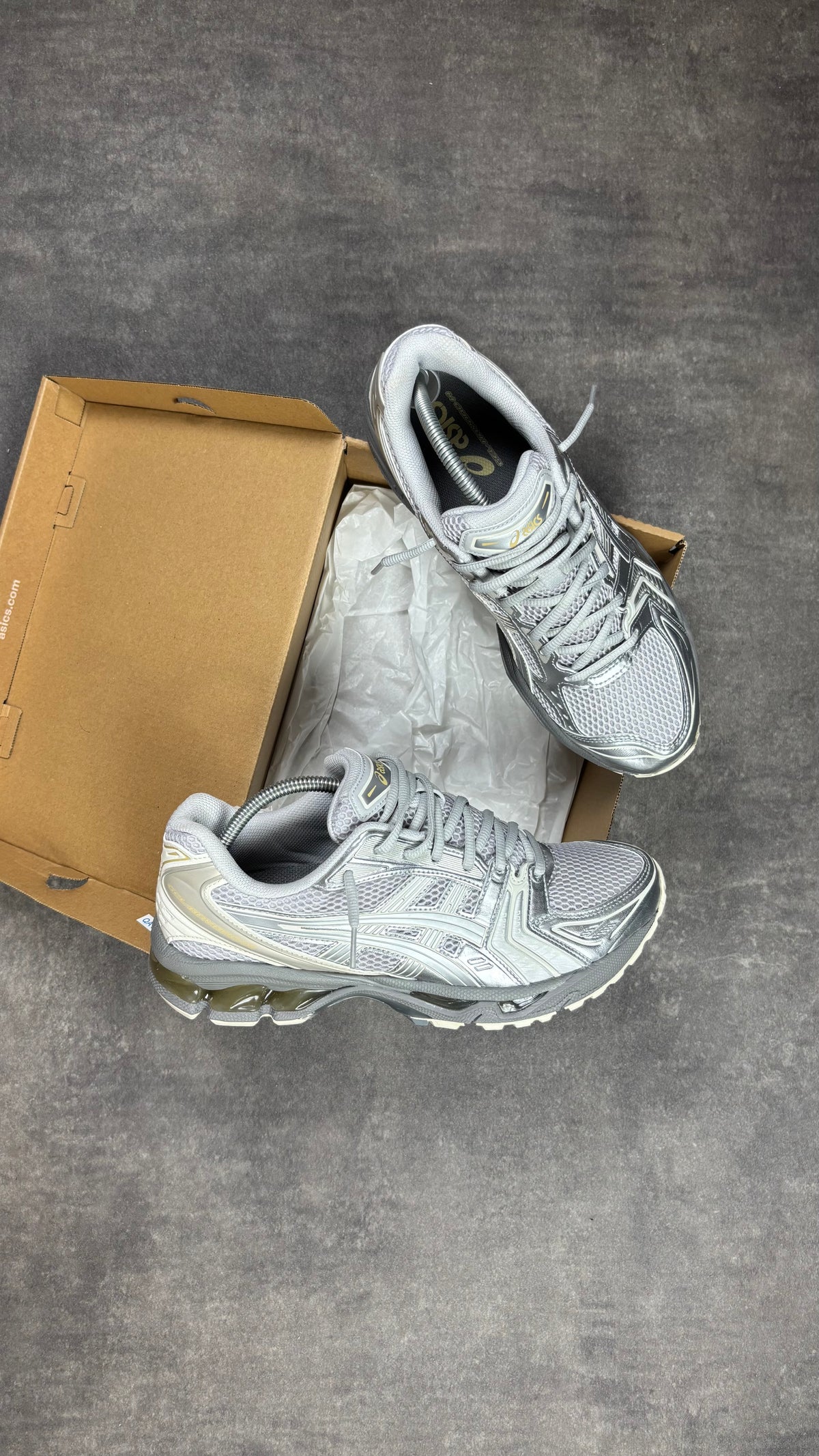 Asics Kayano 14 Concrete Pure Silver