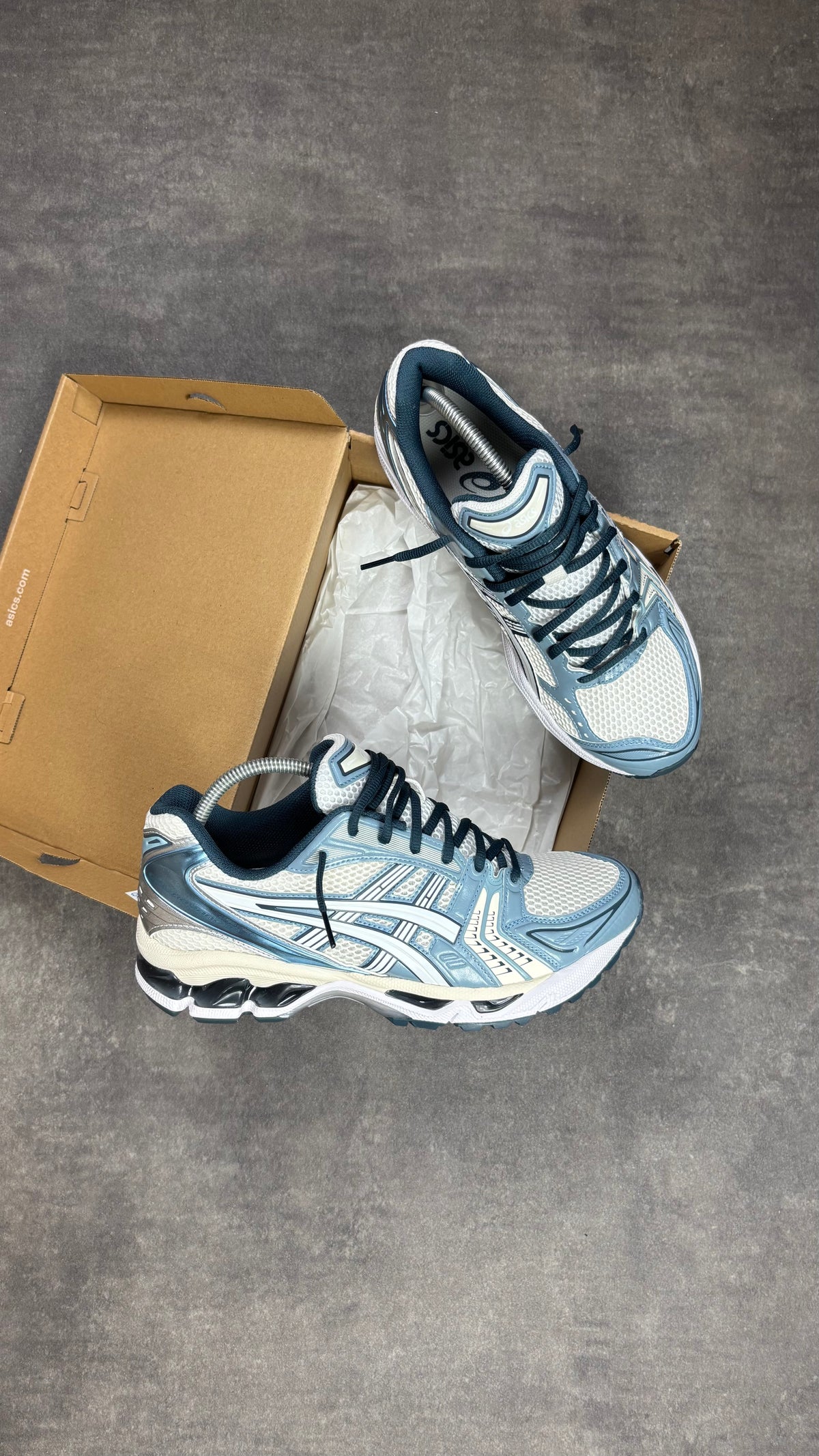 Asics Kayano 14 Cream Raw Indigo