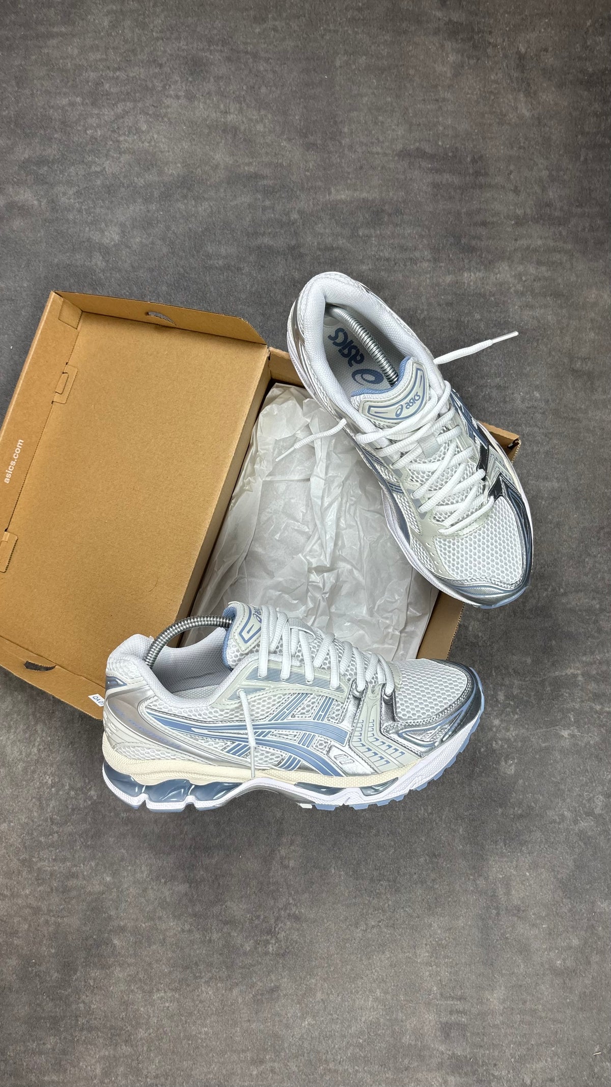 Asics Kayano 14 White Light Navy